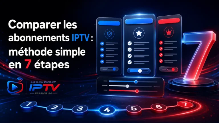 Comparer les abonnements IPTV avec une méthode simple en 7 étapes