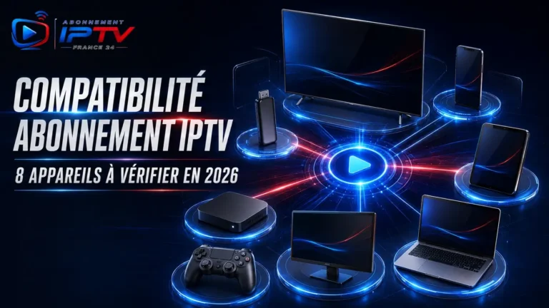 Compatibilité abonnement IPTV avec 8 appareils à vérifier en 2026