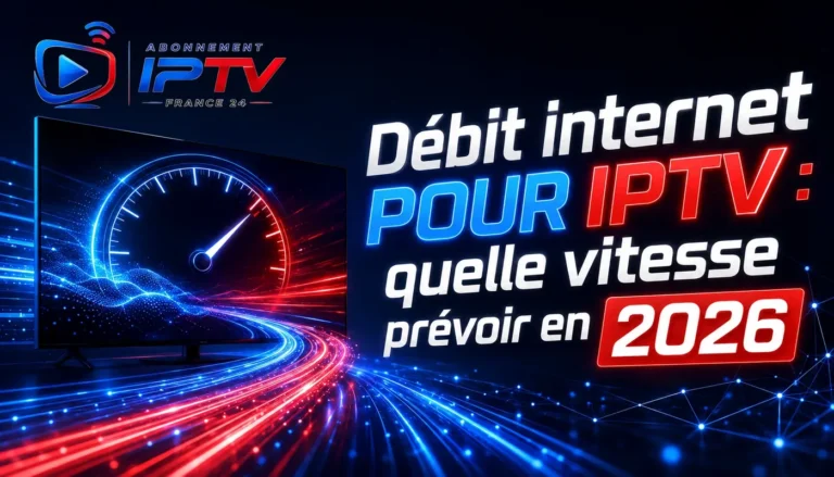 Débit internet pour IPTV : quelle vitesse prévoir en 2026 ?