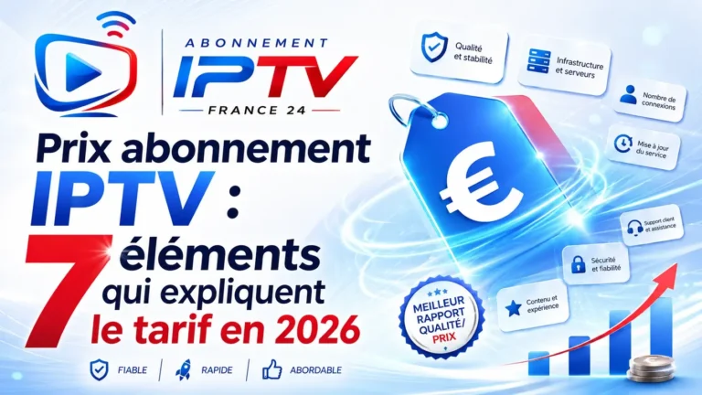 Prix abonnement IPTV : 7 éléments qui expliquent le tarif en 2026