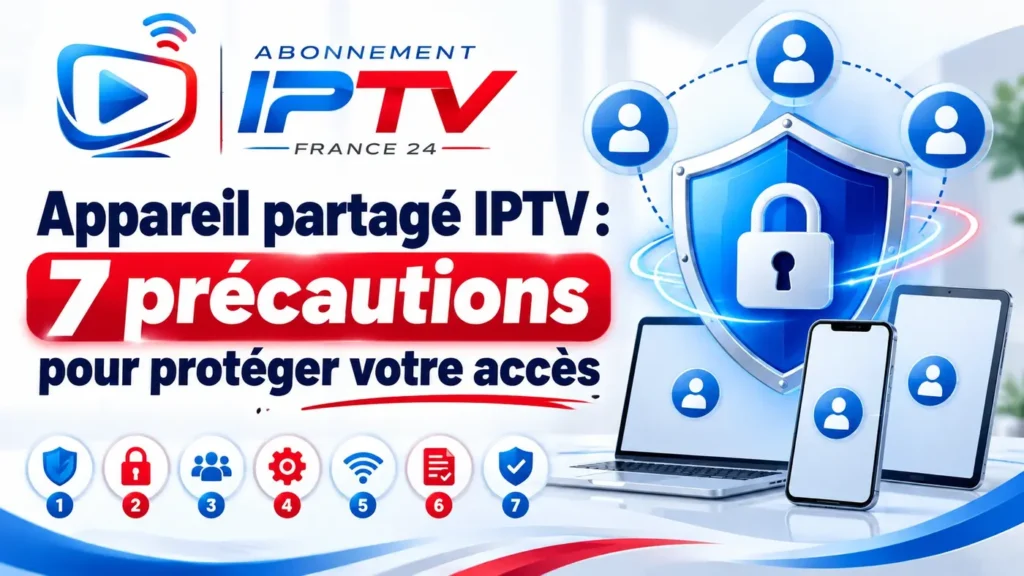 Appareil partagé IPTV : 7 précautions pour protéger votre accès