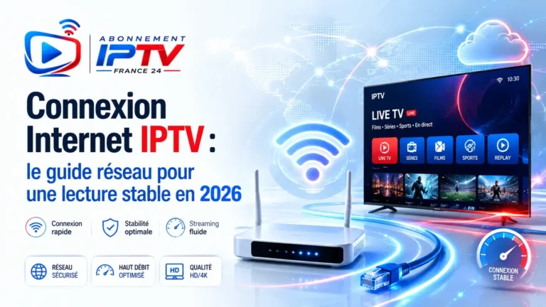 Connexion Internet IPTV : guide réseau pour une lecture stable en 2026