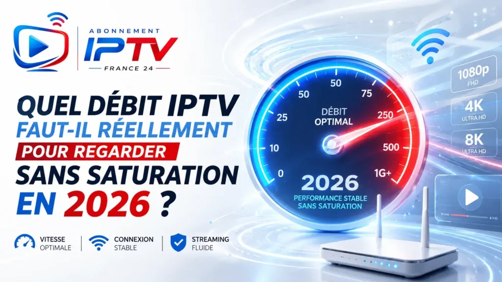 Quel débit IPTV faut-il réellement pour regarder sans saturation en 2026 ?