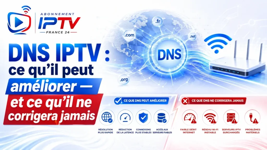 DNS IPTV : ce qu’il peut améliorer et ce qu’il ne corrigera jamais