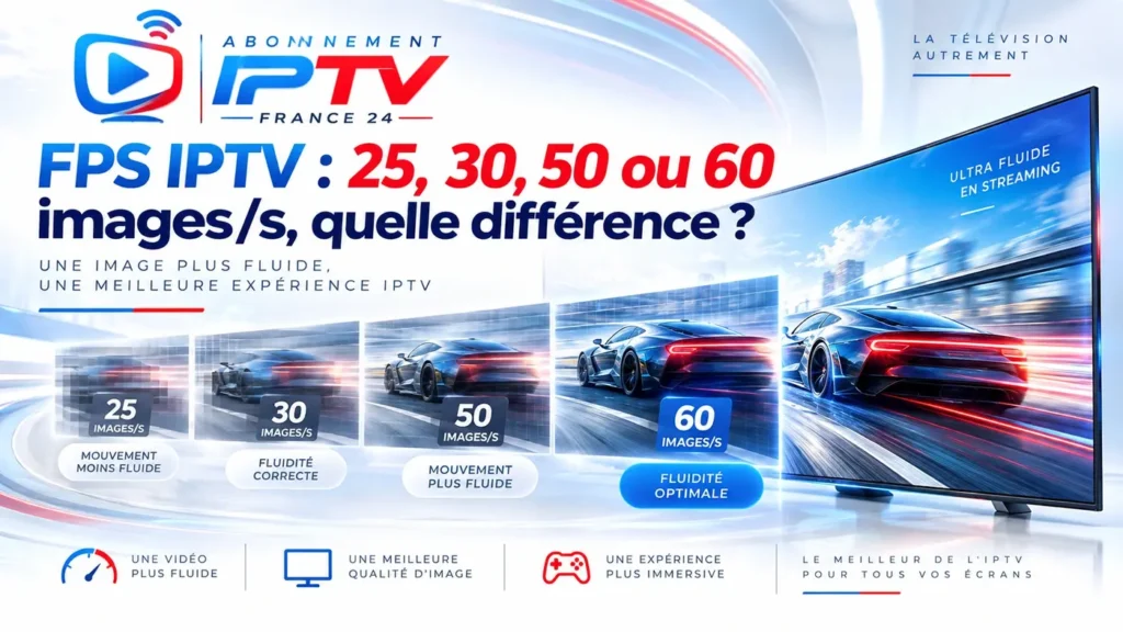 FPS IPTV : différence entre 25, 30, 50 et 60 images par seconde