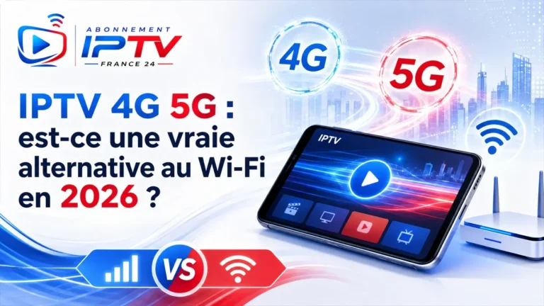 IPTV 4G 5G : alternative au Wi-Fi en 2026