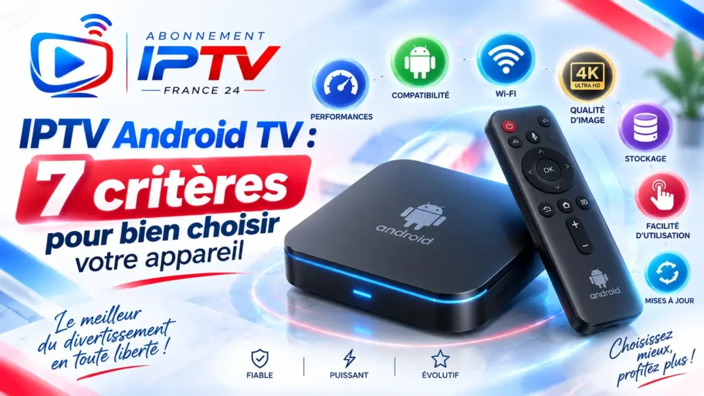 IPTV Android TV avec 7 critères essentiels pour bien choisir son appareil