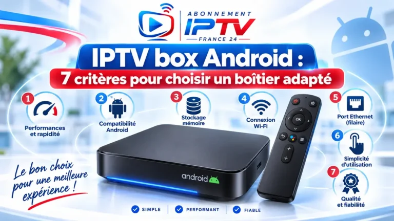 IPTV box Android : 7 critères pour choisir un boîtier adapté