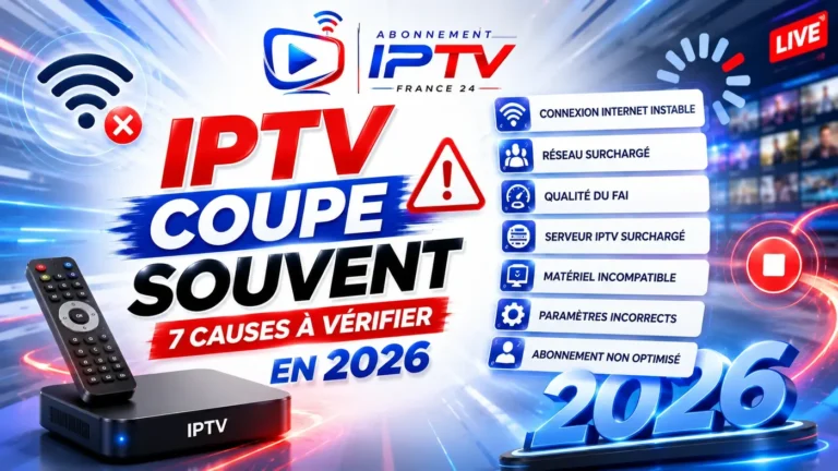 IPTV coupe souvent : 7 causes à vérifier en 2026