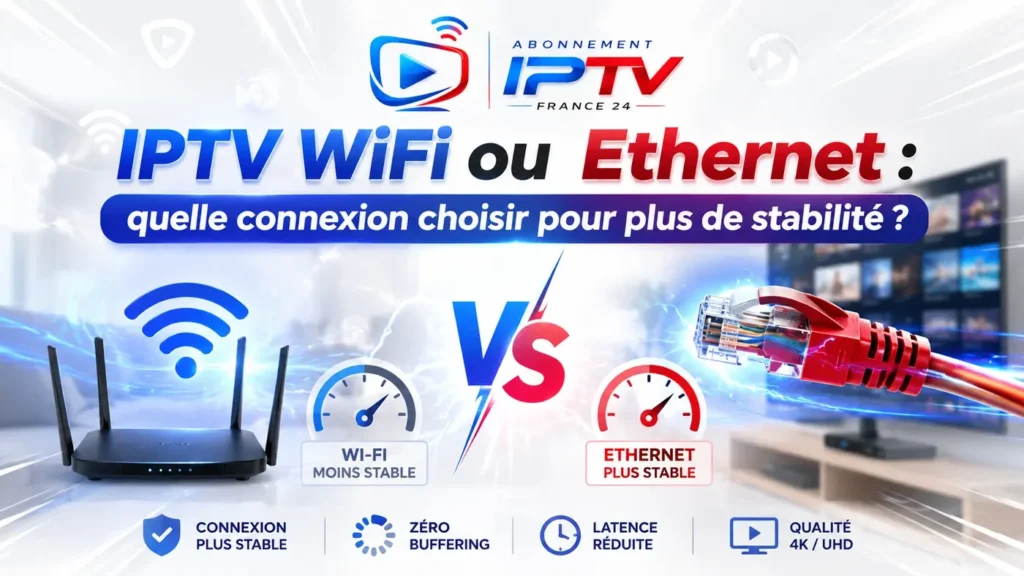 IPTV WiFi ou Ethernet : comparaison des connexions pour plus de stabilité