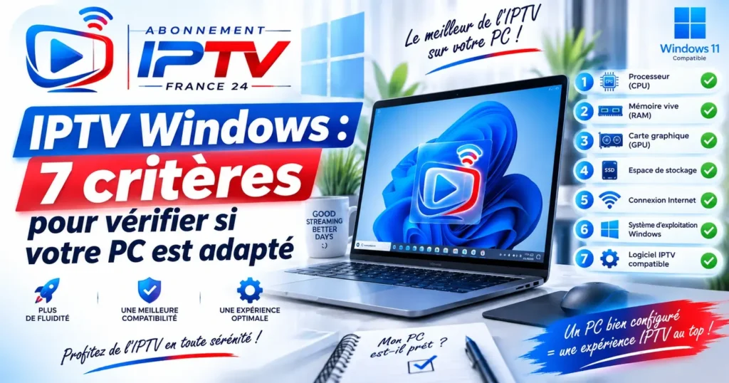 IPTV Windows : 7 critères pour vérifier si votre PC est adapté