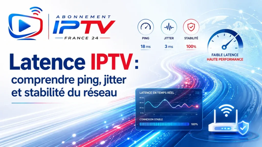 Latence IPTV : comprendre le ping, le jitter et la stabilité du réseau