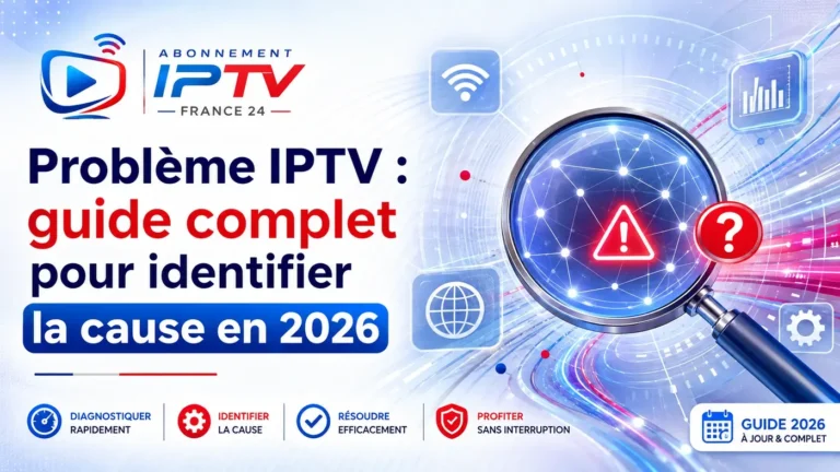 Problème IPTV : guide complet pour identifier la cause en 2026