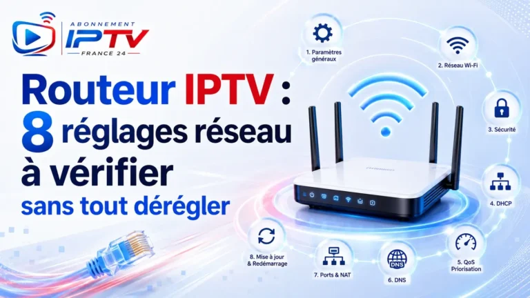 Routeur IPTV : 8 réglages réseau à vérifier sans tout dérégler