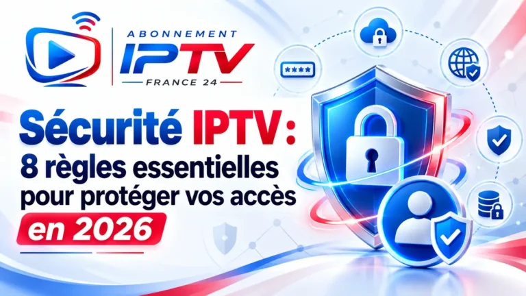 Sécurité IPTV : 8 règles essentielles pour protéger vos accès en 2026
