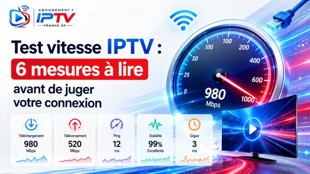 Test vitesse IPTV : 6 mesures à lire avant de juger votre connexion